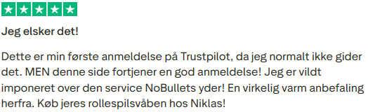 Nobullets 5 Stjerner Trustpilot